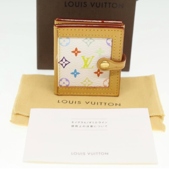 Louis Vuitton Accessories - Authentic LOUIS VUITTON Monogram Murakami Multicolor Porte Photo 2 Frame White